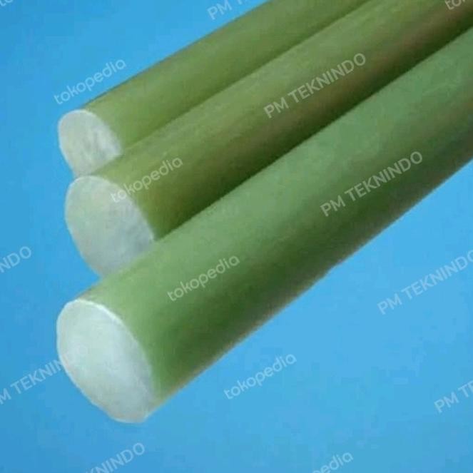 DISKON RESIN HIJAU BATANGAN 30MM X 100CM / EPOXY FIBER GLASS ROD 30MM