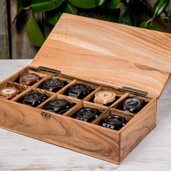 Promo Tempat Kotak Jam Tangan Kayu/Wooden Watch Box Kayu Jati Original