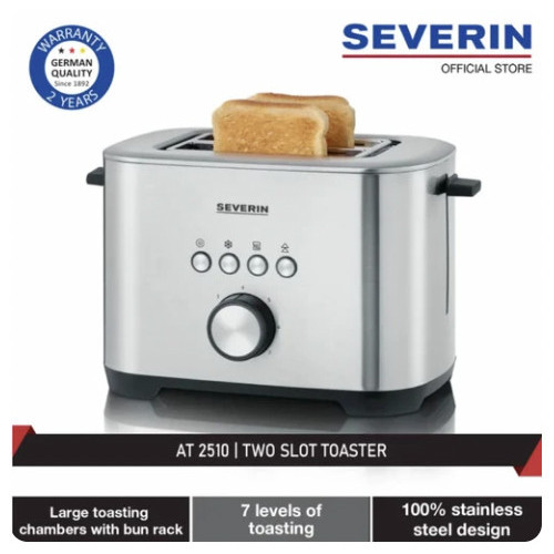 

Severin Toaster Two Slot AT 2510 with Bagel Function