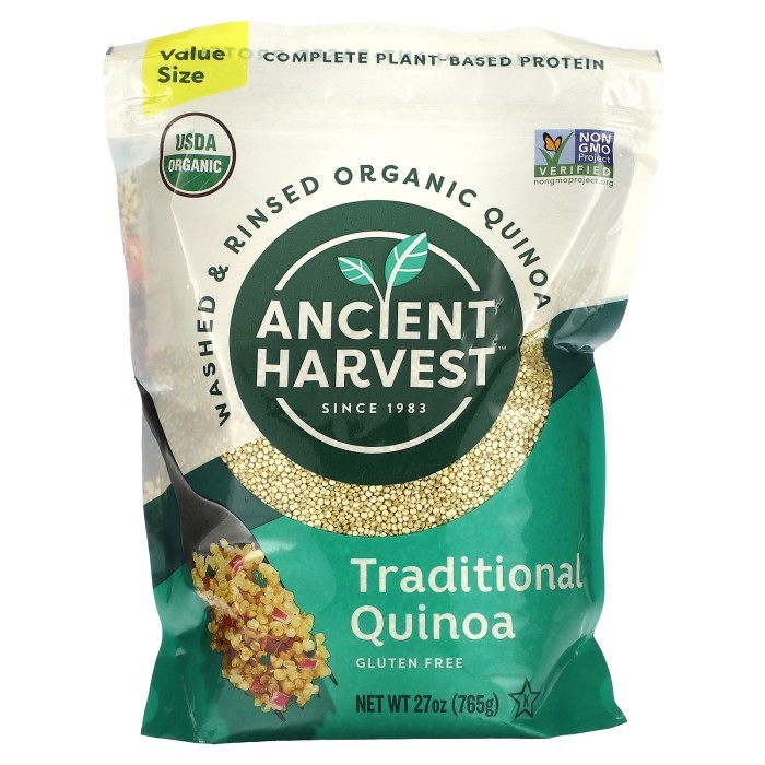 

Ancient Harvest Washed & Rinsed Organic Quinoa Traditional Quinoa 765g