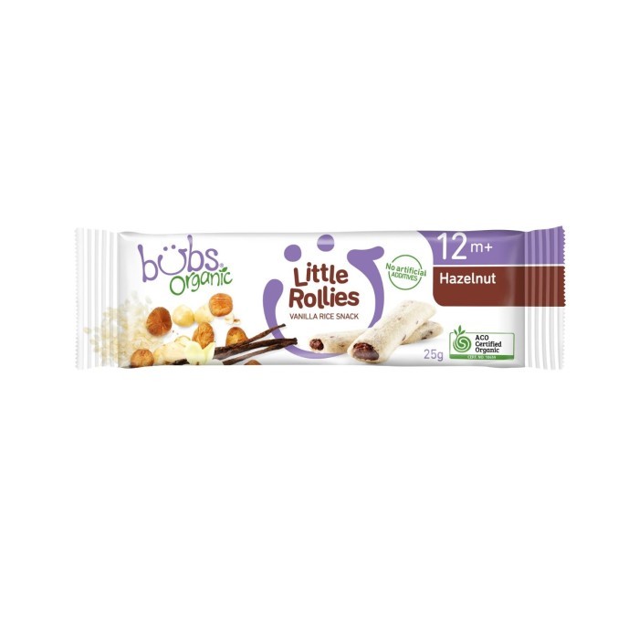 

Bubs Organic Little Rollies Hazelnut 25g