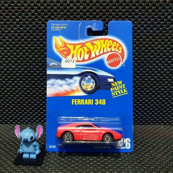 TERBATAS HOT WHEELS FERRARI 348 BRIGHT RED PINK 1993