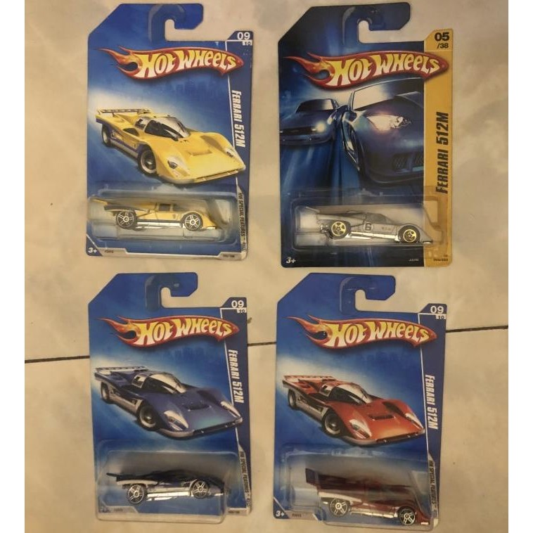 PREMIUM HOTWHEELS FERRARI 512M SET