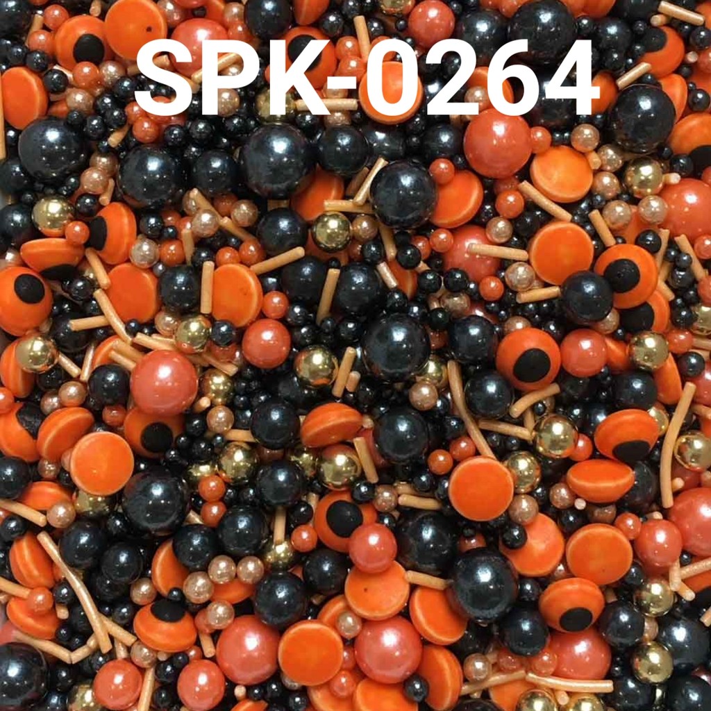 

SPK-0264 Sprinkles sprinkle springkel 1kg mutiara hitam orange (SPRINKLES)