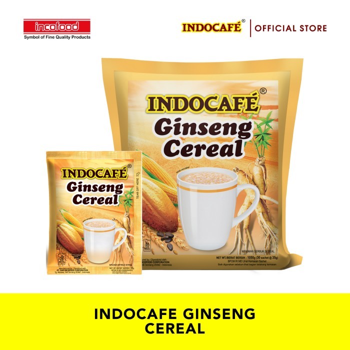 

INDOCAFE GINSENG CEREAL (30 SACHET)