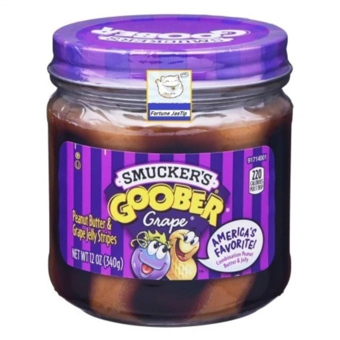 

SMUCKERS GOOBER SELAI KACANG & JELY ANGGUR 340 GR