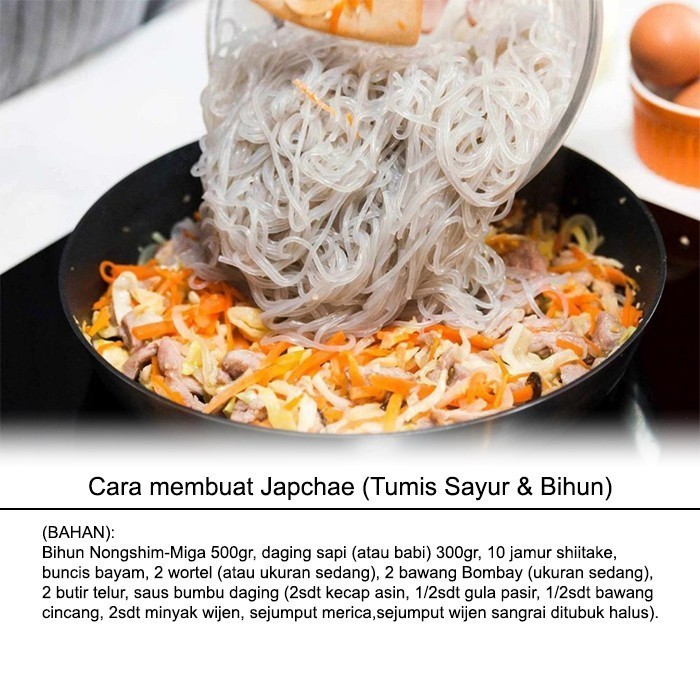

NONGSHIM-MIGA GLASS NOODLE - SOUN KOREA UNTUK JAPCHAE 2.27KG