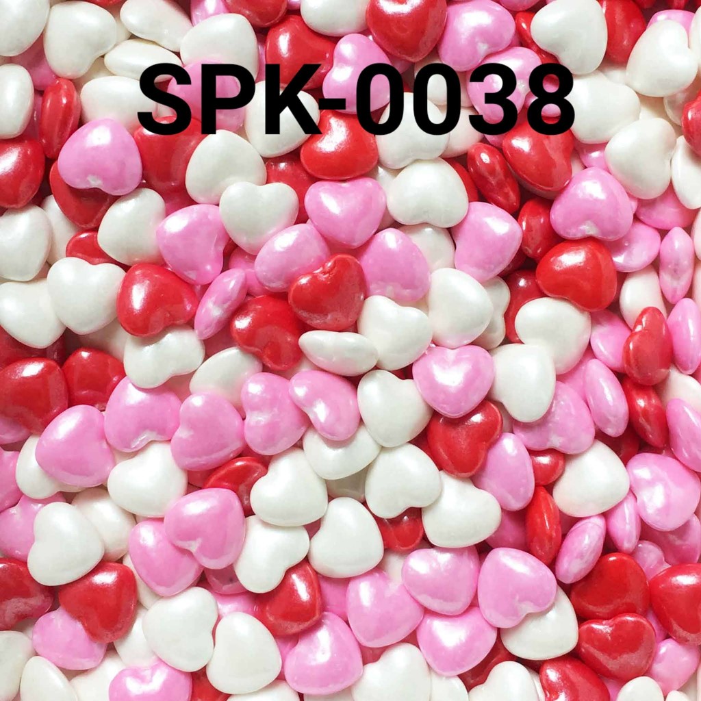 

SPK-0038 Sprinkles sprinkle sprinkel 1kg 1 kg kilo hati merah putih (SPRINKLES)