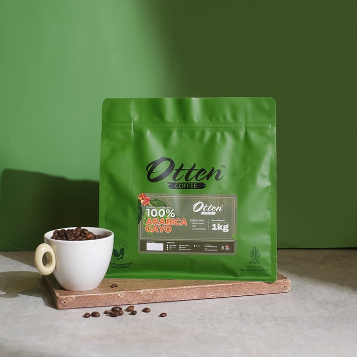 

KOPI 100% FULL ARABICA GAYO KOMERSIAL 1KG - BIJI / BUBUK KOPI COMMERCIAL HOUSE BLEND OTTEN COFFEE
