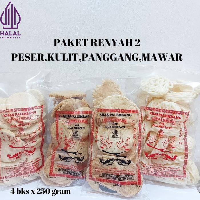 

Sale PAKET RENYAH 2 [PESER,KULIT,PANGGANG,MAWAR] 1 KG KHAS PALEMBANG Ready