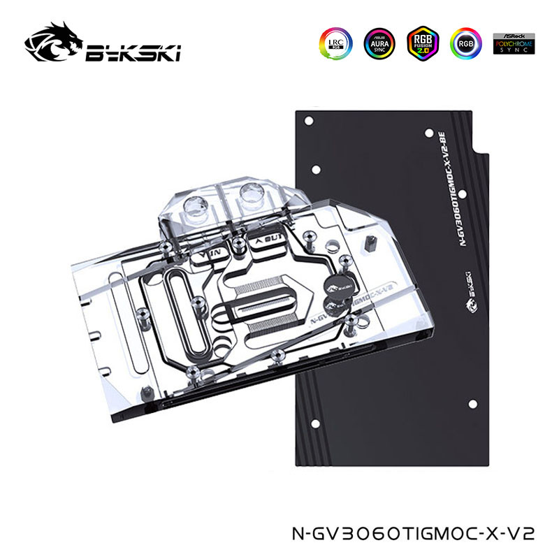 HSL Water Block For GIGABYTE Geforce RTX 3060 TI /3060/3050 GAMING,EAGLE,VISION OC,With Back Plate C