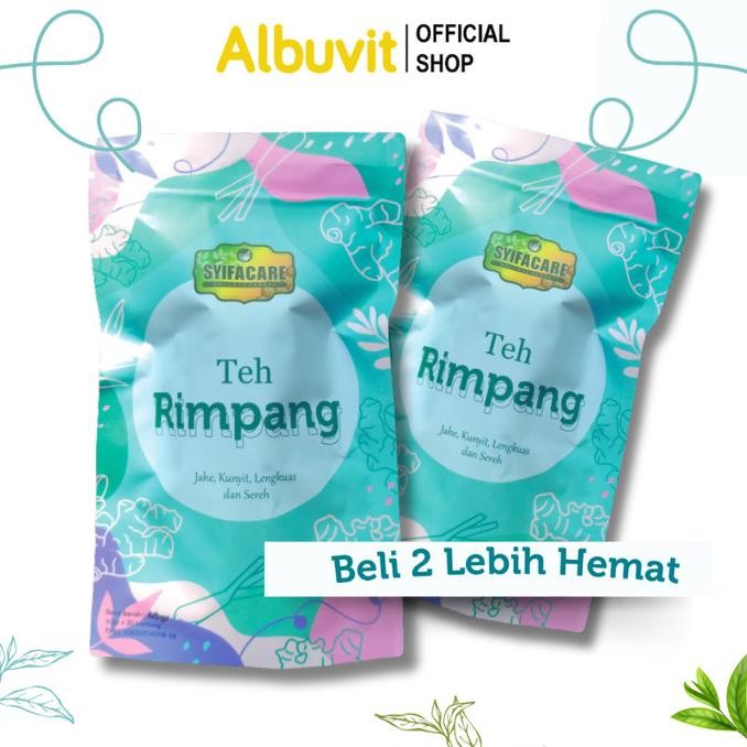 

Syifacare Paket Hemat 2 Pouch Teh Rimpang - Teh Celup Rempah Herbal Jahe Kunyit Sereh Lengkuas Jamu Instan Original