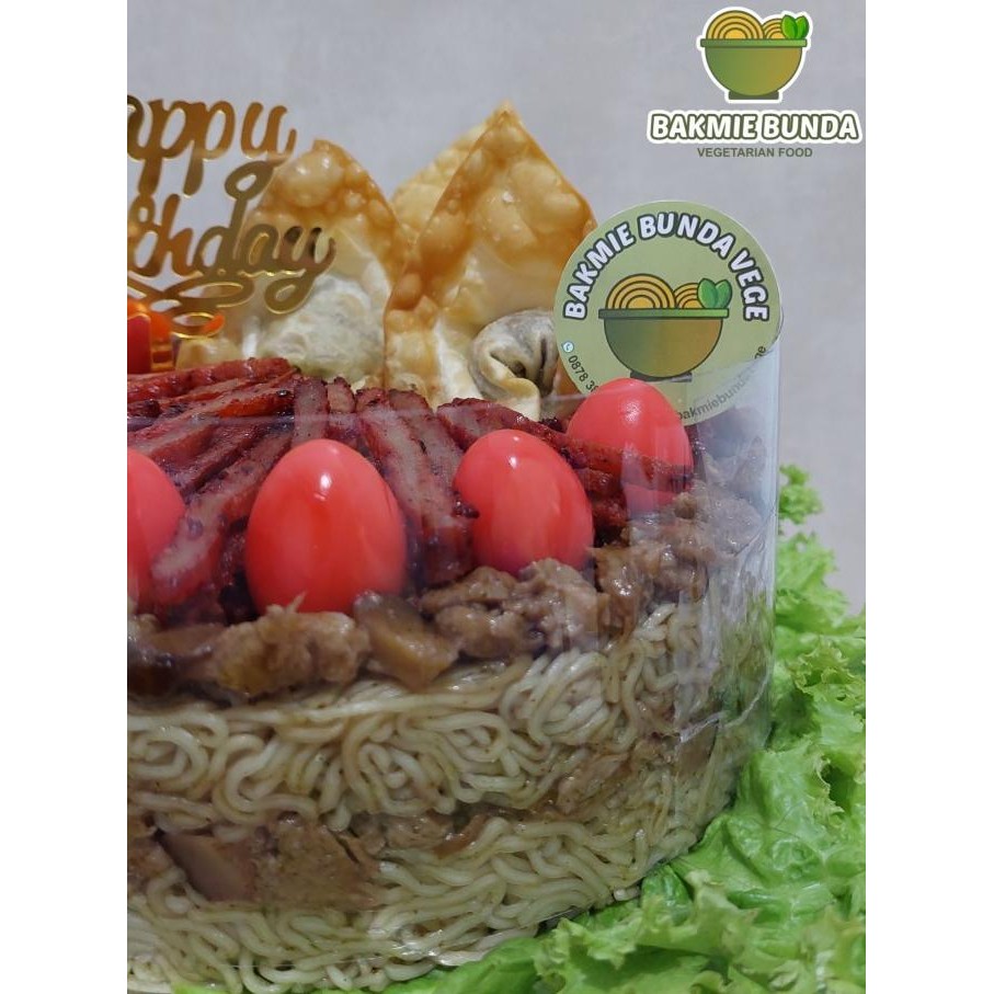 

Kue Mie Vegetarian Ayam Rempah Ayam Jamur Chasiu Original Ulang Tahun