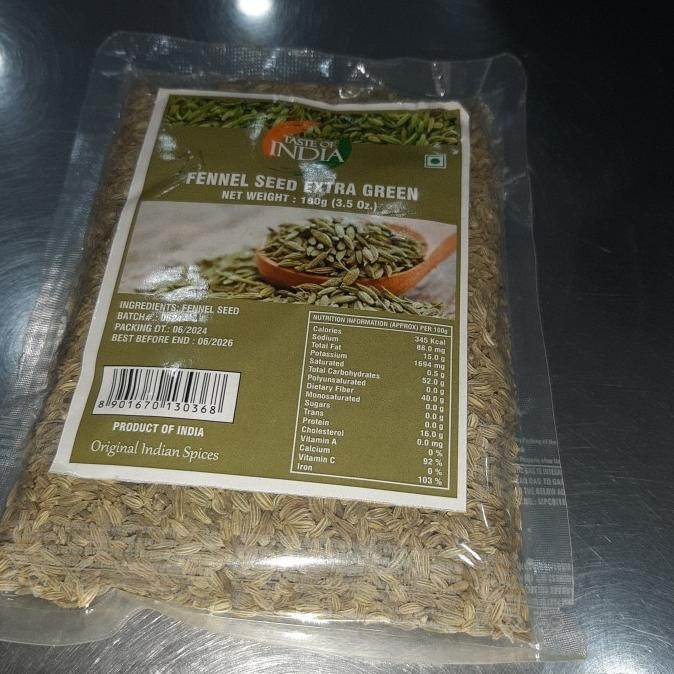 

=+=+=+] toi fennel seed extra green 100 gm