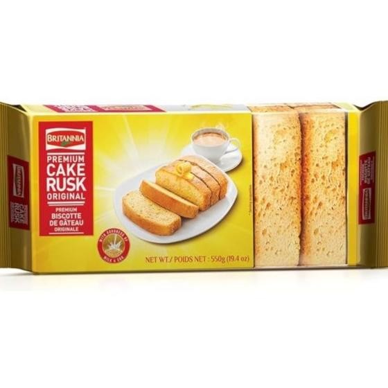 

Ready stock] BRITANNIA PREMIUM CAKE RUSK ORIGINAL 550G / Roti Panggang