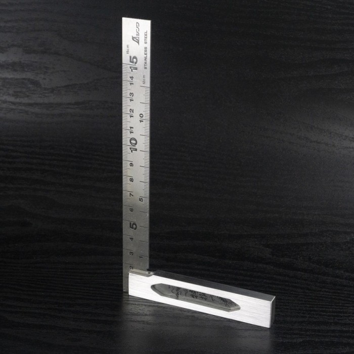 

SHINWA Penggaris siku Tukang 15cm Precision Machinist Square 62009