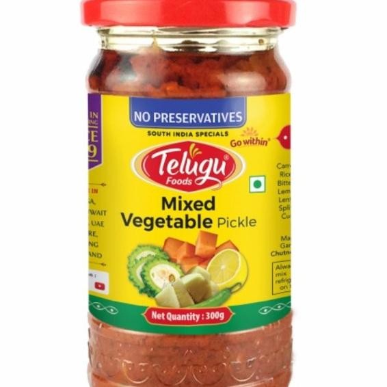 

*:*:*:*:*] MIXED VEGETABLE PICKLE TELUGU FOODS 300G / Pasta Sayuran