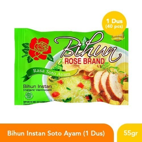 

TERBARU! Rose Brand - Bihun Instant Rasa Soto Ayam (1 Dus)