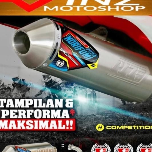 KNALPOT NORIFUMI GRIDZ KOMPETISI KLX CRF 150 S BF WR 155 ORIGINAL 100% Terlaris