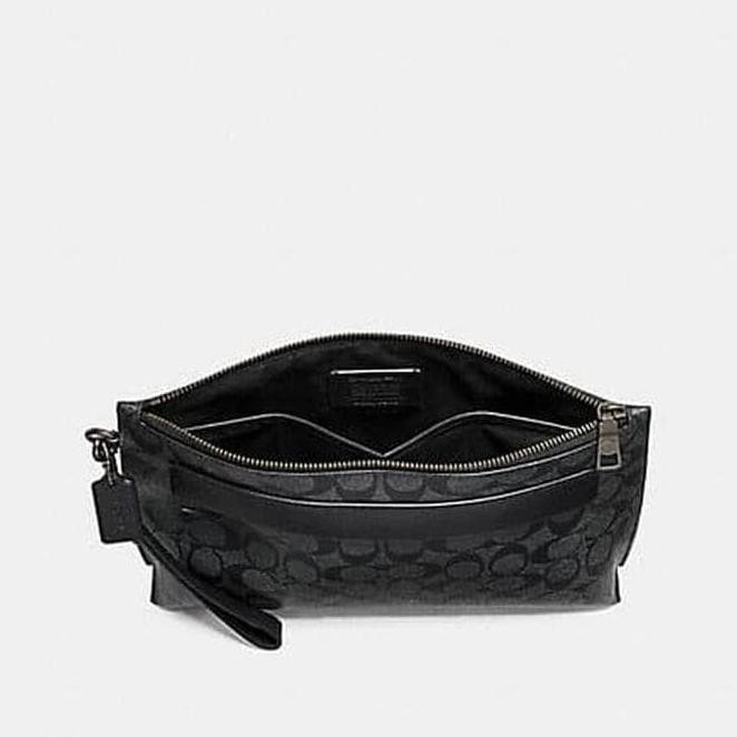 Murah Clutch Men Signature Black Authentic Ori Free Mask