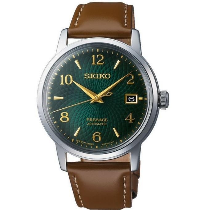 Sale Seiko Presage Srpe45J1 Cocktail Mojito Green Dial Btown Leather Srpe45