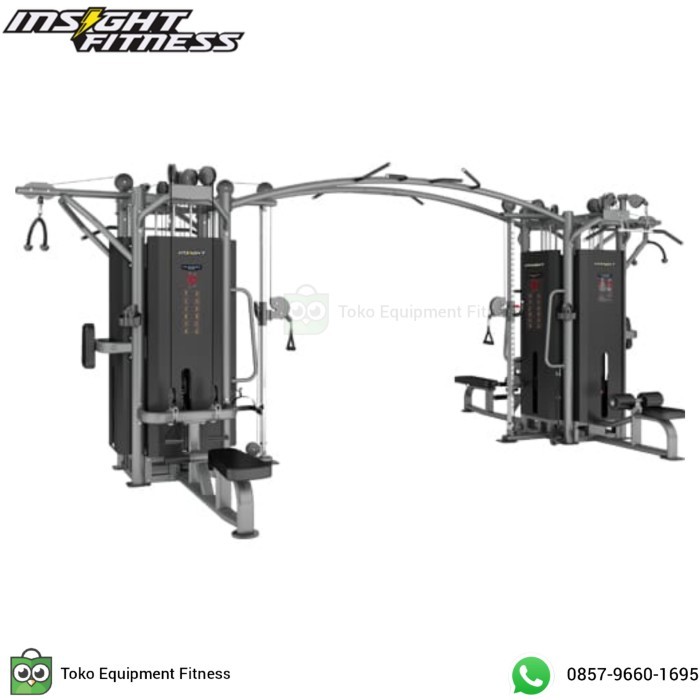 INSIGHT 8 STACK MULTI STATION JUNGLE DA023/COMERCIAL FITNESS EQUIPMENT KODE 1005