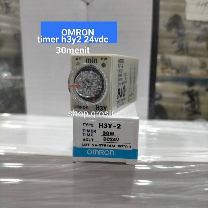 timer h3y2 24vdc 30menit plus socket h3y-2 30menit 24v