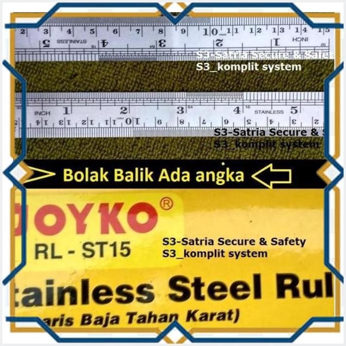 

[SSC] PENGGARIS BESI 15 CM STAINLESS PENGARIS GARISAN 15CM GARIS RULER
