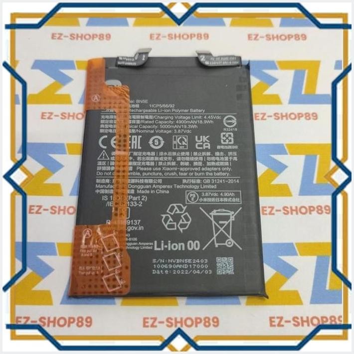 [ezs] battery xiaomi redmi note 11 pro 5g bn5e original copotan