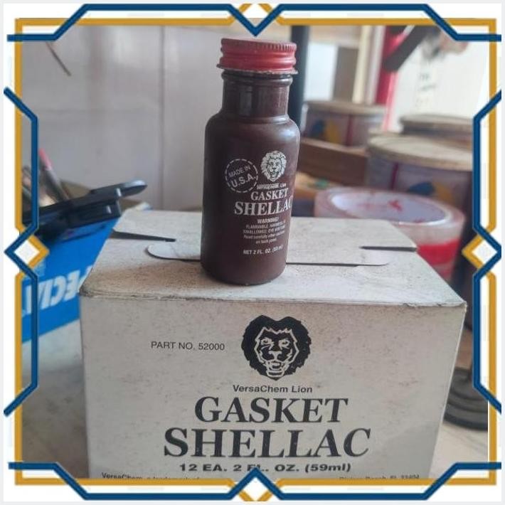 [SMB] LIM LEM PERPAK PAKING PACKING GASKET SHELLAC MADE IN USA LION SHELLAC