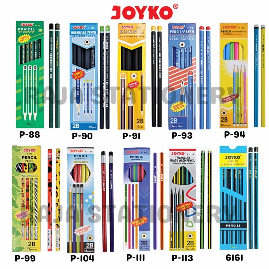 

RAJA BISA COD!! PENSIL KAYU JOYKO HB 2B PENSIL JOYKO 2B KOMPUTER UJIAN MURAH BERKUALITAS GROSIR [12PCS] RAJA BIG BOX