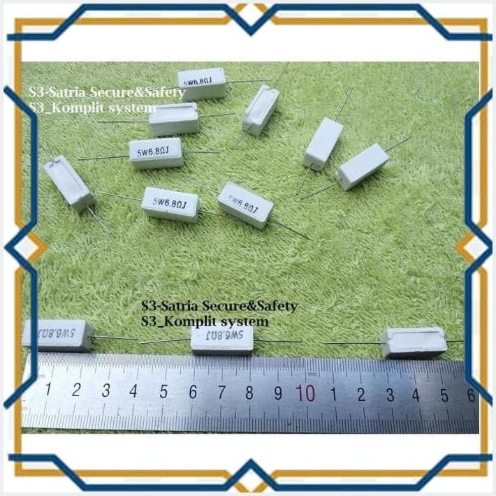 [SSC] R5W6.8 KAPUR 6R8 5W 6.8 5 W WATT RESISTOR 6.8OHM 6,8 5WATT OHM