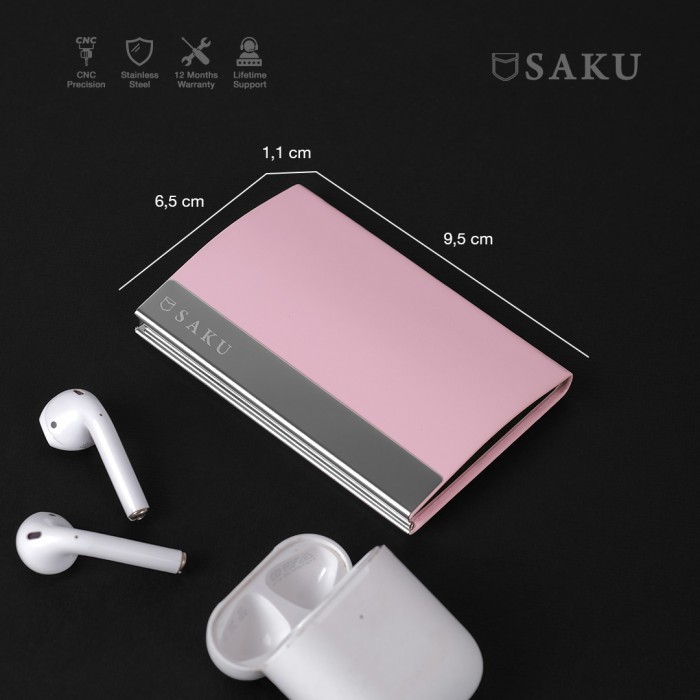 

DEFECT SAKU DOMPET KOTAK KARTU NAMA KULIT BUSINESS CARD HOLDER BLK