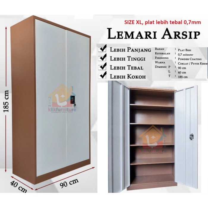 

LEMARI ARSIP BESI FILING CABINET BESI VP 001 UKURAN BESAR 90CM