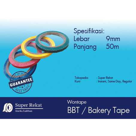 

BBT TAPE / BAKERY TAPE (1 DUS ISI 90ROLL)