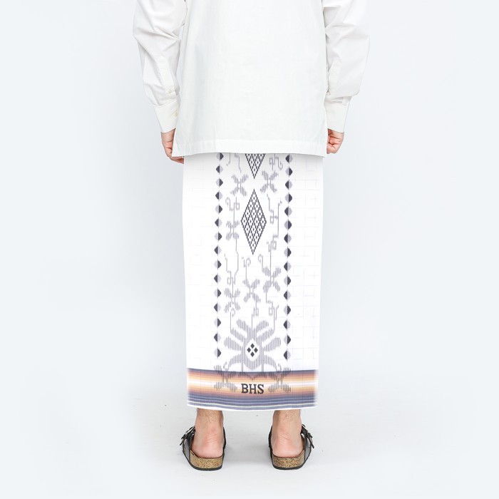 Sarung BHS Cosmo Silver Motif K26 PRC Putih Kuning