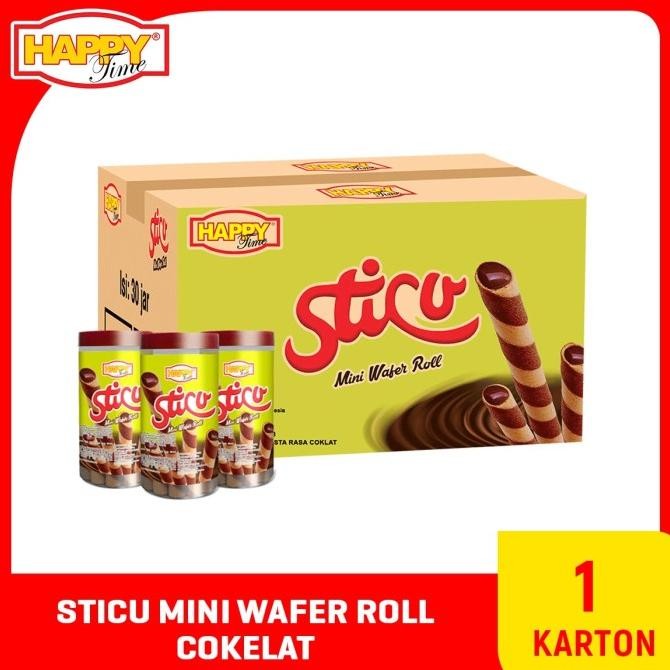 

Sale Now Happy Time Stico Mini Wafer Roll Chocolate 1 Karton Terbaik