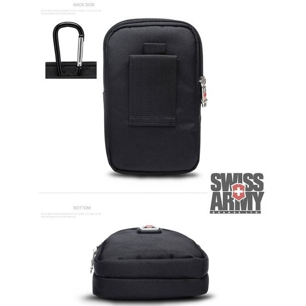 TERPERCAYA Case tablet 7 inch sarung swiss gear carabiner tas pinggang sarung hp