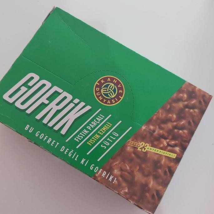 

Terlaris Kahve Dunyasi Gofrik Chocolate Wafer Pistachio - Kemasan Box 24 Pcs Pengiriman Cepat