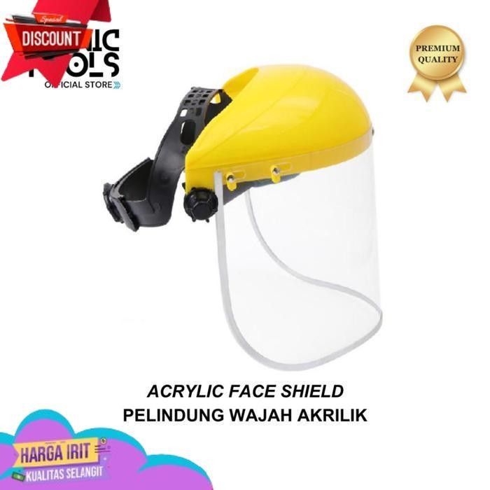 TODAY FACE SHIELD AKRILIK MEDIS FACE SHIELD HELM APD MEDIS HELM SAFETY PELINDUNG WAJAH GERINDA