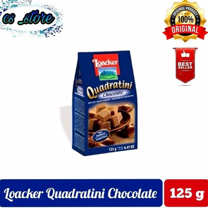 

Best Sales Loacker Quadratini Chocolate 125 Gr - Wafer Kakao Berkualitas