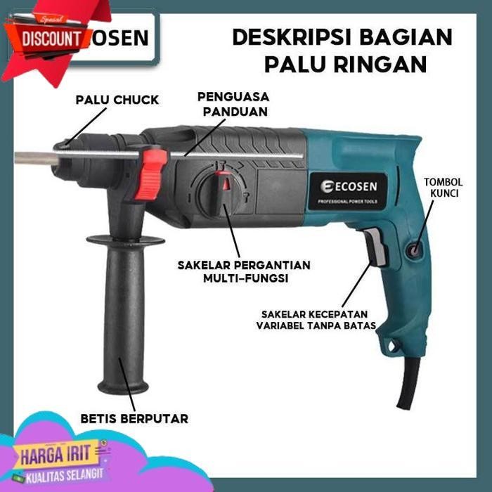 SALE ECOSEN HAMMER DRILL BOR ROTARY MESIN BOBOK BETON JACK HAMMER DRILL MESIN BOR BETON BOR DRILL BE