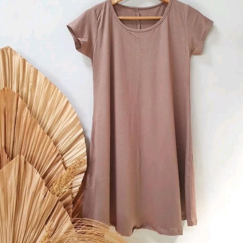 Keiko Mini Dress Polos Casual Rayon Spandex