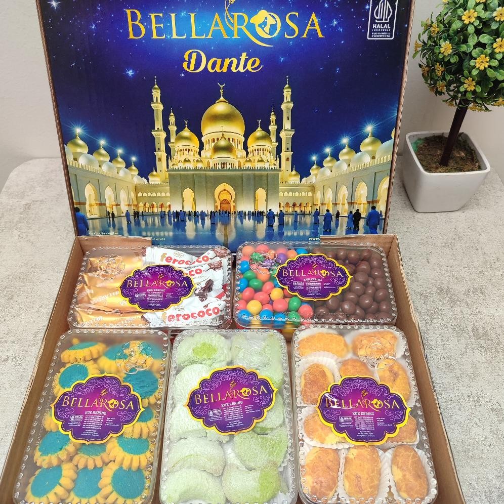 

Me41 PAKET LEBARAN BELLAROSA DANTE SERIES / Paket Kue Kering/Kue Lebaran Hemat