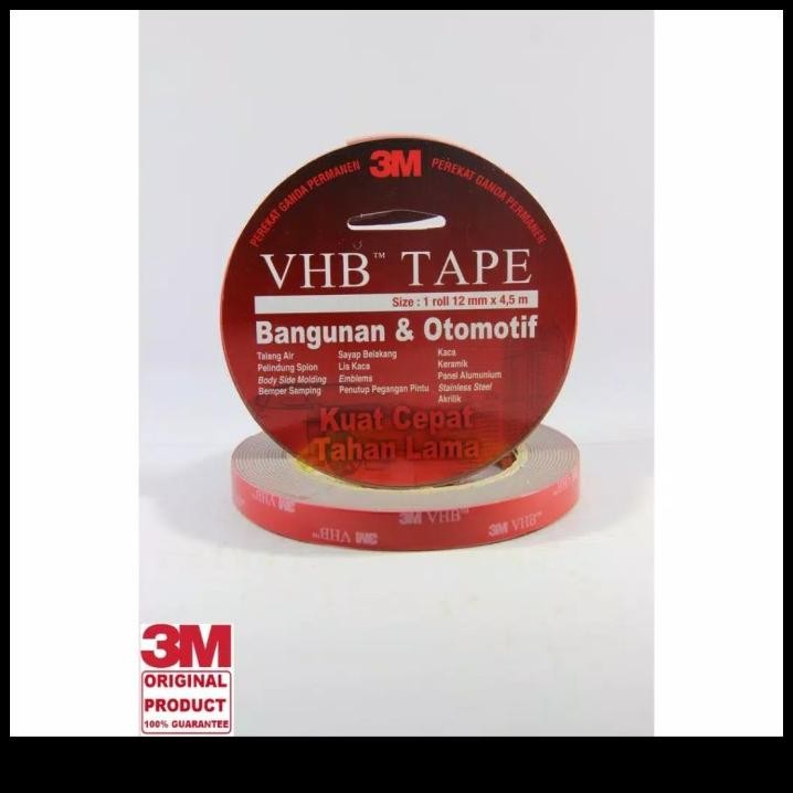 

3M Vhb Double Tape 4900 , 1 Roll Size 12 Mm X 4.5 Meter 3M Vhb Double