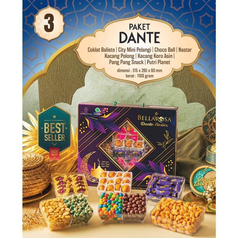 

VE29 PAKET LEBARAN BELLAROSA DANTE SERIES / Paket Kue Kering/Kue Lebaran Terlaris