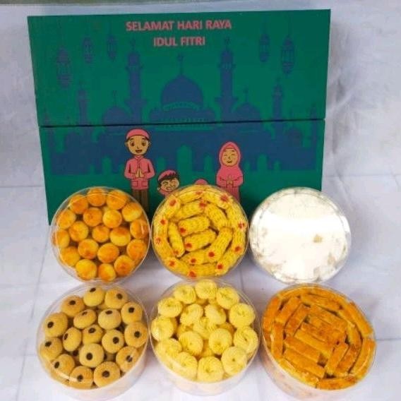 

AURORAE 10. HAMPERS KUE LEBARAN (SUPRIM KUE ISI 6) KUKER KUALITAS PREMIUM HARGA MURMER REKOMENDASI BUAT BAGI-BAGI THR LEBARAN