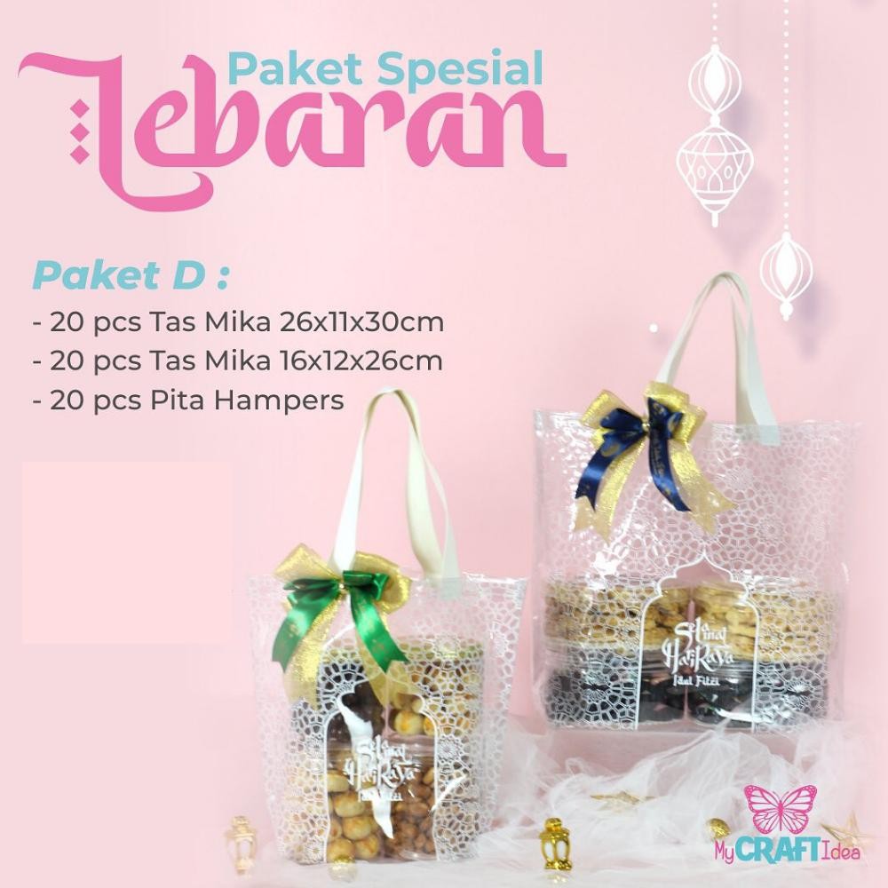 

kareemid tas hampers lebaran idul fitri paket hemat murah tas hampers lebaran transparan