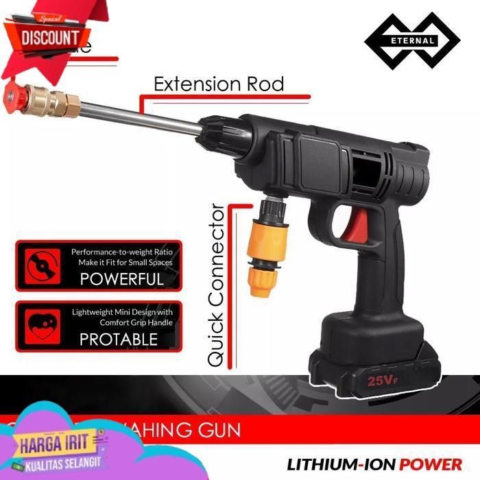 TERBAIK MESIN CUCI STEAM MOTOR MOBIL BATERAI 21 VOLT/ 28 VOLT / 48 VOLT CORDLESS JET CLEANER HIGH QU