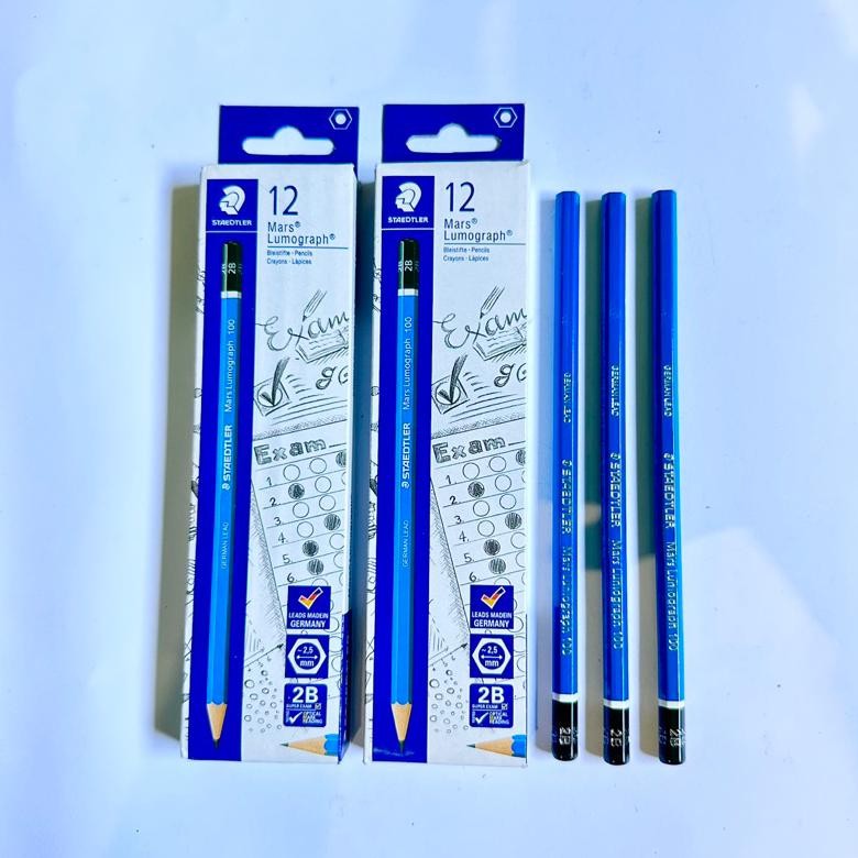 

Terlaris Pensil 2B Staedtler Mars Lumograph Isi 12 Pcs